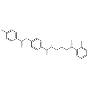 2-methyl-N-(2-(4-(4-methylbenzamido)benzamido)ethyl)benzamide结构式