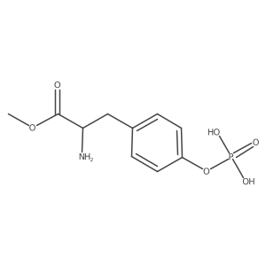 {4-[(2S)-2-amino-3-methoxy-3-oxopropyl]phenoxy}phosphonic acid结构式