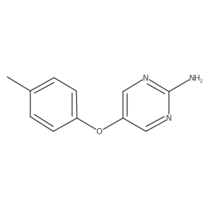5-(4-Methylphenoxy)pyrimidin-2-amine Structure