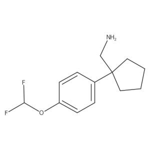 {1-[4-(Difluoromethoxy)phenyl]cyclopentyl}methanamine Structure