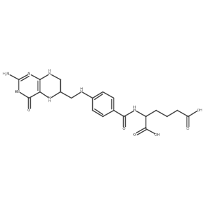 Hexanedioic acid, 2-[[4-[[(2-amino-1,4,5,6,7,8-hexahydro-4-oxo-6-pteridinyl)methyl]amino]benzoyl]amino]-结构式