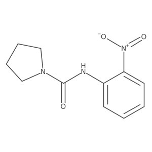 N-(2-nitrophenyl)pyrrolidine-1-carboxamide Structure