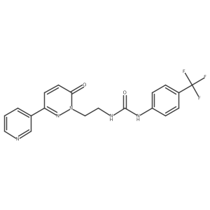 1-(2-(6-oxo-3-(pyridin-3-yl)pyridazin-1(6H)-yl)ethyl)-3-(4-(trifluoromethyl)phenyl)urea Structure