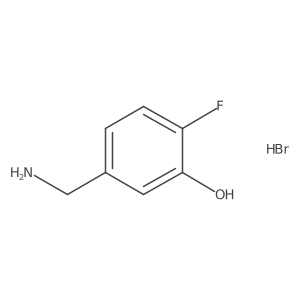 5-(Aminomethyl)-2-fluorophenol hydrobromide结构式