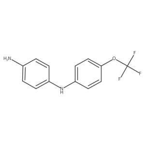 1-N-[4-(trifluoromethoxy)phenyl]benzene-1,4-diamine结构式