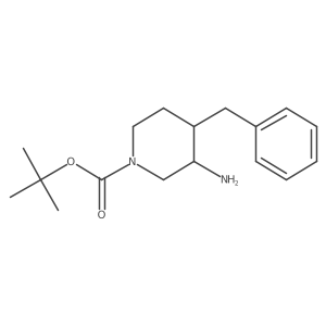 tert-butyl (3S,4R)-3-amino-4-benzylpiperidine-1-carboxylate Structure