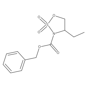 (S)-3-Cbz-4-ethyl-1,2,3-oxathiazolidine 2,2-dioxide Structure