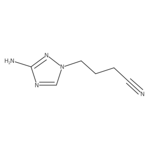 4-(3-Amino-1h-1,2,4-triazol-1-yl)butanenitrile结构式
