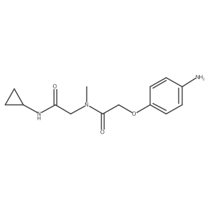 2-(4-Aminophenoxy)-N-[2-(cyclopropylamino)-2-oxoethyl]-N-methylacetamide结构式