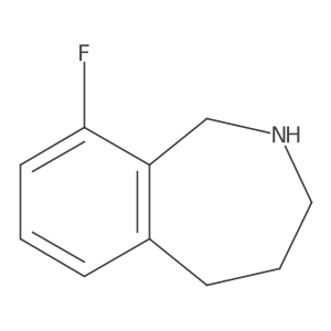 9-Fluoro-2,3,4,5-tetrahydro-1H-benzo[c]azepine Structure