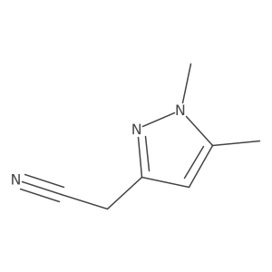 2-(1,5-Dimethyl-1H-pyrazol-3-YL)acetonitrile结构式