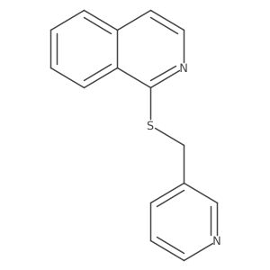 1-[(Pyridin-3-ylmethyl)sulfanyl]isoquinoline Structure