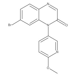 7-bromo-1-(6-methoxypyridin-3-yl)quinoxalin-2(1H)-one Structure