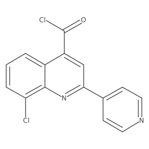 8-Chloro-2-pyridin-4-ylquinoline-4-carbonyl chloride hydrochloride结构式
