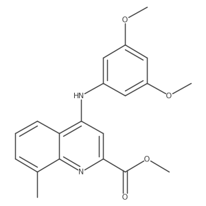 Methyl 4-[(3,5-dimethoxyphenyl)amino]-8-methylquinoline-2-carboxylate结构式