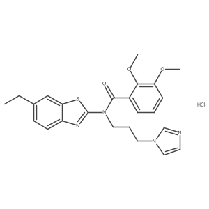 N-(3-(1H-imidazol-1-yl)propyl)-N-(6-ethylbenzo[d]thiazol-2-yl)-2,3-dimethoxybenzamide hydrochloride Structure