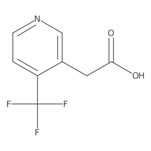 4-(Trifluoromethyl)pyridine-3-acetic acid结构式