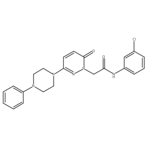 N-(3-chlorophenyl)-2-(6-oxo-3-(4-phenylpiperazin-1-yl)pyridazin-1(6H)-yl)acetamide Structure