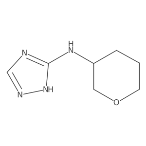 N-(tetrahydro-2H-pyran-3-yl)-4H-1,2,4-triazol-3-amine结构式