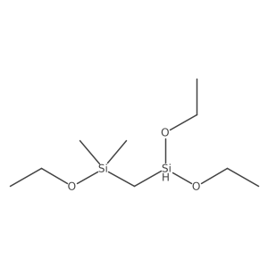 (Dimethylethoxysilyl)(diethoxysilyl)methane结构式