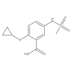 2-Cyclopropoxy-5-(methylsulfonamido)benzamide结构式