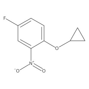1-Cyclopropoxy-4-fluoro-2-nitrobenzene Structure