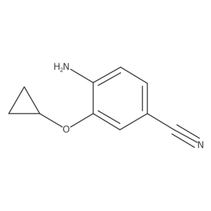 4-Amino-3-cyclopropoxybenzonitrile Structure