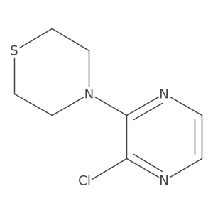 4-(3-Chloropyrazin-2-yl)thiomorpholine结构式