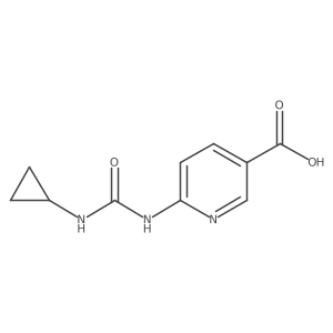 6-(3-Cyclopropylureido)nicotinic acid Structure