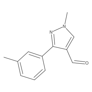 1-Methyl-3-(m-tolyl)-1H-pyrazole-4-carbaldehyde Structure