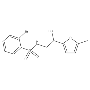2-bromo-N-(2-hydroxy-2-(5-methylfuran-2-yl)ethyl)benzenesulfonamide Structure