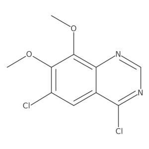 4,6-Dichloro-7,8-dimethoxyquinazoline结构式
