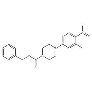 Benzyl 4-(3-methyl-4-nitrophenyl)piperazine-1-carboxylate Structure