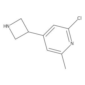 4-(Azetidin-3-yl)-2-chloro-6-methylpyridine Structure