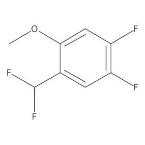 1-(Difluoromethyl)-4,5-difluoro-2-methoxybenzene结构式