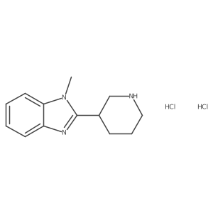 1-Methyl-2-(3-piperidinyl)-1H-benzimidazole dihydrochloride Structure
