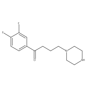 1-Butanone, 1-(3,4-difluorophenyl)-4-(1-piperazinyl)-结构式