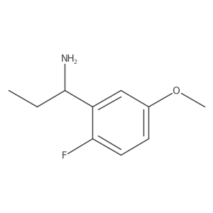 1-(2-Fluoro-5-methoxyphenyl)propan-1-amine结构式
