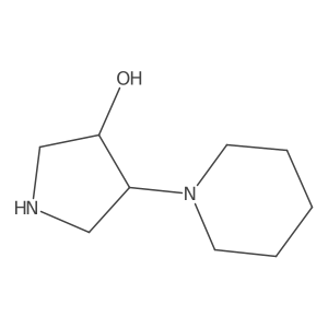 4-(1-Piperidinyl)-3-pyrrolidinol Structure
