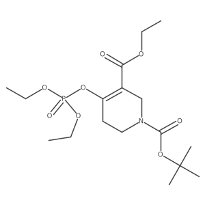 1-tert-butyl 3-ethyl 4-(diethoxyphosphoryloxy)-5,6-dihydropyridine-1,3(2H)-dicarboxylate结构式