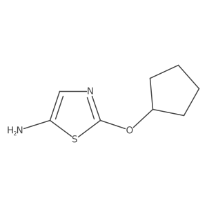 5-Amino-2-(cyclopentoxy)thiazole结构式