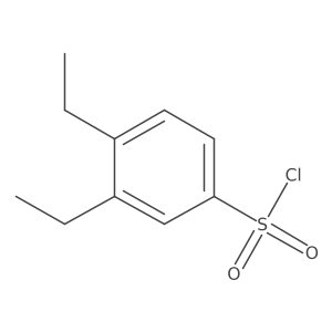 3,4-Diethylbenzene-1-sulfonyl chloride Structure