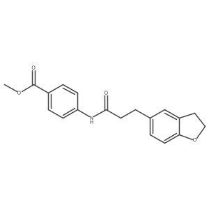 Methyl 4-{[3-(2,3-dihydro-1-benzofuran-5-yl)propanoyl]amino}benzoate结构式
