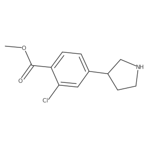 Methyl 2-chloro-4-(pyrrolidin-3-yl)benzoate Structure