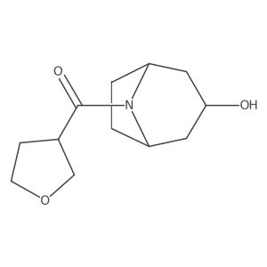 8-(Oxolane-3-carbonyl)-8-azabicyclo[3.2.1]octan-3-ol结构式