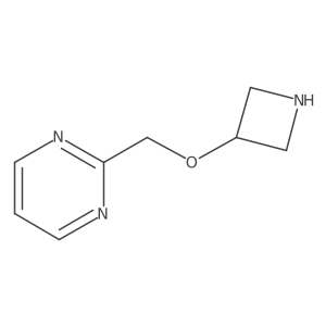 2-[(Azetidin-3-yloxy)methyl]pyrimidine结构式