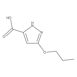 3-Propoxy-1H-pyrazole-5-carboxylic acid Structure