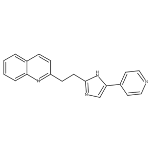 2-(2-(4-(pyridin-4-yl)-1H-imidazol-2-yl)ethyl)quinoline结构式