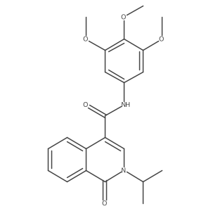 1-oxo-2-(propan-2-yl)-N-(3,4,5-trimethoxyphenyl)-1,2-dihydroisoquinoline-4-carboxamide Structure