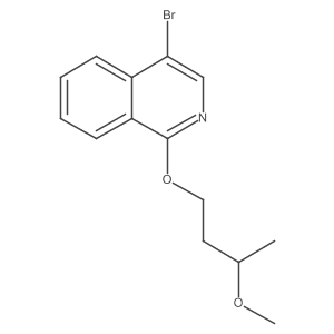 4-Bromo-1-(3-methoxybutoxy)isoquinoline结构式